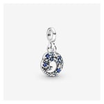 Hot 2020 New 925 Sterling Silver Beads My Pink Flamingo Micro Dangle Charms fit Original Pandora me Bracelet Jewelry Gift Accessories (Color : Blue Ocean Wave)