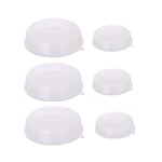 6 Pack Microwave Covers Plastic Microwave Covers Clear for Food with Q2J5 UK