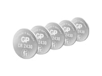 Gp Batteries Lithium Cell Cr2430, Engångsbatteri, Cr2430, Litium, 3 V, 5 Styck, 300 Mah