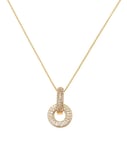 Bond Crystal Twin Necklace, GOLD