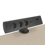 Axessline Outlet Desk 3-pwr/eth/usb-a/c