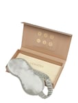 Lenoites Mulberry Sleep Mask With Pouch Grey Grå
