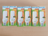 Philips Genie 14w equivalent to 75w b22 energy saving light bulb. x6