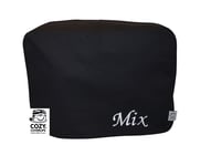 Cozycoverup® Dust Cover for Kenwood Food Mixer in Black 'Mix' Embroidered (Major Classic/Premier/Chef XL/6.7L KM636 KVL4100S KVL4100W)