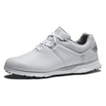 FootJoy Femme Pro|SL Chaussures de Golf, Blanc/Gris, 5.5 UK