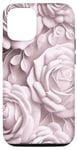 Coque pour iPhone 13 rose. fleur. rose pâle. belle. jolies roses. art