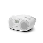 Roberts Radio ZOOMBOXFM CD FM/AM Radio - White