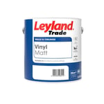 2.5L Leyland Trade Vinyl Matt Emulsion Paint - Brilliant White - 264802