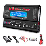 Haisito LiPo Battery Charger RC Car Balance Charger, 1S-6S Digital Discharger Battery Pack Charger AC/DC B6V2 80W 6A for Li-ion Life NiCd NiMH LiHV PB Smart Battery, Deans Connectors + Power Supply
