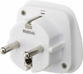 LOGIK LUKEU20 UK to EU Travel Plug Adapter - Pack of 2, White