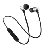 XIAOPENG Magnetic Wireless Bluetooth Earphone Music Headset Phone Neckband Sport Earbuds Earphone with Mic For IPhone Samsung Xiaomi 1PCS/Silver