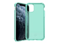 Itskins Spectrum Clear Antimicrobial - Baksida För Mobiltelefon - Termoplastisk Polyuretan (Tpu), Impacthane - Klar, Tiffany-Grön - För Apple Iphone 11 Pro, X, Xs