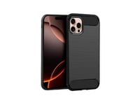 Cool Iphone 16 Pro Max Carbon Black Case Non-Slip/Reinforced Frame 8434847075679