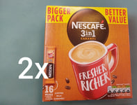 2x 16 sachets NESCAFE Original 3 in 1 CARAMEL  instant coffee (32 sachets) cheap