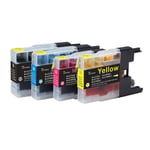 Kompatibel Brother LC1280 combo pack 4 stk bläckpatron 87 ml