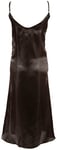 Cottelli Collection Long Sexy Dress Negligee, Black