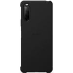 Sony XQZCVAUB.ROW Smartphone Flip Cover (Absolute Robustness, Side Sensor, Raised Edges) Black
