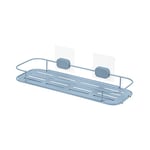 Compactor Bestlock Magic Étagère de Rangement Murale pour Salle de Bain, Taille Large, Fixation Auto-adhésive, supporte jusqu'à 6kg, 40 x 14,5 x 10,5 cm, Gamme Grena, Bleu, RAN10672