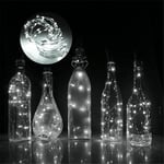 LED-ljuskedja för vinflaskor - Dekorativ och Vattenavvisande Vit 1 meter