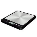 Salter 1241A BKDR Evo Balance de Cuisine Électronique, Écran LCD Facile à Lire, Capacité Max. 6KG, Pèse Numérique pour Aliments et Liquides, Ajouter & Peser, Métrique/Impériale, Garantie 15 Ans, Noir