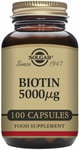 Solgar Biotin 5000 Mg Vegetable Capsules - Pack of 100