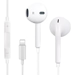 Tec-Digi Earphones Compatible iPhone Earbuds in-Ear Wired Headphone Headsets Earbuds Provide Mic/Phone Call and Volume Control Compatible with iPhone 7/7 Plus/8/8 Plus/XS/XR/X/11 for iOS 12 More