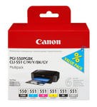 Canon PGI-550/CLI-551PGBK/C/M/Y/BK/GY MULTI PACK/VALUE P