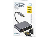 Panasonic Usb Platinet Multimedia Adapter Type-C To Hdmi 4K 30Hz Vga Port [45224]