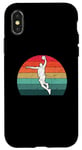 Coque pour iPhone X/XS Vintage Basketball Dunk Retro Sunset Colorful Dunking Bball