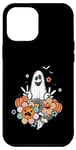 iPhone 14 Pro Max Vintage Floral Ghost Cute Halloween Womens Kids Man Case