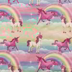 By Ernst Rainbow Unicorn - Trikåtyg
