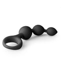 Triple Teaser Black Silicone Anal Beads