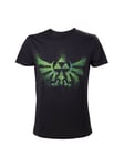 Nintendo - The Legend of Zelda - Triforce logo svart (XL) - T-Shirt