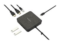 Kensington MD120U4 - Dockningsstation - USB-C / USB4 / Thunderbolt 3 / Thunderbolt 4 - 2 x HDMI - 1GbE, 2.5GbE