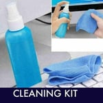 SCREEN CLEANER Laptops Keyboard iPad Plasma TV iPhone LCD Computer CLEANING KIT