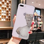 TREW Alternative statue art Cover Soft Shell Phone Case for iPhone 11 Pro XS MAX XR 8 7 6 6S Plus X 5 5S SE (Color : A7, Material : For iphone7 iphone8)