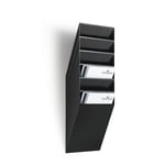 Durable Tidningsställ, FLEXIBOXX, monteras på vägg, 6 fack, A4, svart