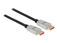 Delock - DisplayPort-kabel - DisplayPort (hann) til DisplayPort (hann) - DisplayPort 1.4 - 3 m - støtte for 8K UHD (7680 x 4320) - svart