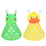 1pcs Little Duck Frog Shape Storage Bag Baby Shower Bath Toys St Yellow