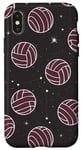 Coque pour iPhone X/XS Volleyballballon-rose esthétique femmes filles