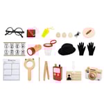 1 Set Barn Detektiv Cosplay Kit Barn Detektiv Verktyg Kit Barn Låtsaslek Leksak Detektiv Kit