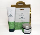 Body Shop Aloe Luxury Gift Set, Creme Cleanser, Sheet Mask, Day Cream RRP£36 