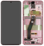 Galaxy S20 5G / 4G (SM-G981 / SM-G980) - Glas och displaybyte - Rosa