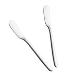 2Pcs Stainless Steel Butter Knife Cream Spreader Knife for Ice Cream Cheese Cake Home Kitchen Breakfast Tools