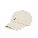 Nautica Men's Classic Logo Adjustable Baseball Cap Hat, Oat, One Size