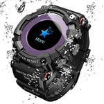 ZZJ Smart Watch,Men Smartwatch Ios Android Watch Smart Sport Watch Life Waterproof Alarm Mate Camera Call Reminder,A