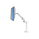 ERGOTRON LX Desk Mount Monitor Arm, Tall Pole - Montage sur bureau pour moniteur - aluminium, acier - Blanc