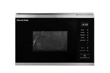 Russell Hobbs Built in 20 Litre Touch Control Digital Microwave with Grill, Defrost Setting, 5 Power Levels, 8 Autocook Settings, Stainless Steel, 1 Year Guarantee RHBM2002SS