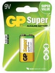 GP Batteries Super Alkaline 9V Batteri
