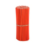 Danilovo Beeswax Taper Candles (Red) - Orthodox Church Candle Tapers for Prayer, Ritual, Christmas - No Soot, Dripless, Tall, Bendable, N30, Height 29,5 cm, Ø 8,5 mm (75 pcs - 1000 g)